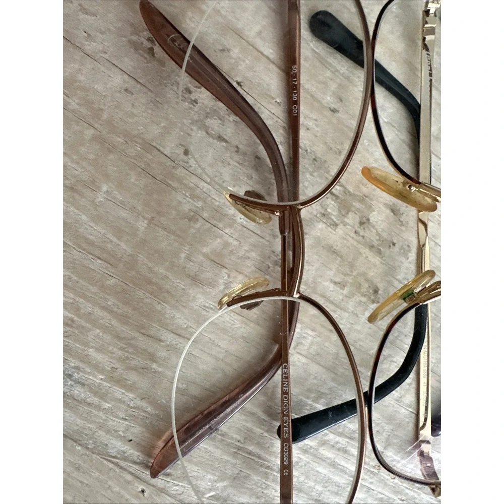 5 Pairs Assorted Wire Rim Glasses Terri Brogan Celine Dion Michael Kors
